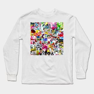 Street Art Stickers Maxi Mix Long Sleeve T-Shirt